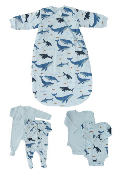 Köpek Balığı Desen Bebek Paketi
