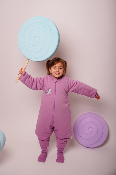 2 ADET Ayaklı Uyku Tulum %15 indirim (Kız)