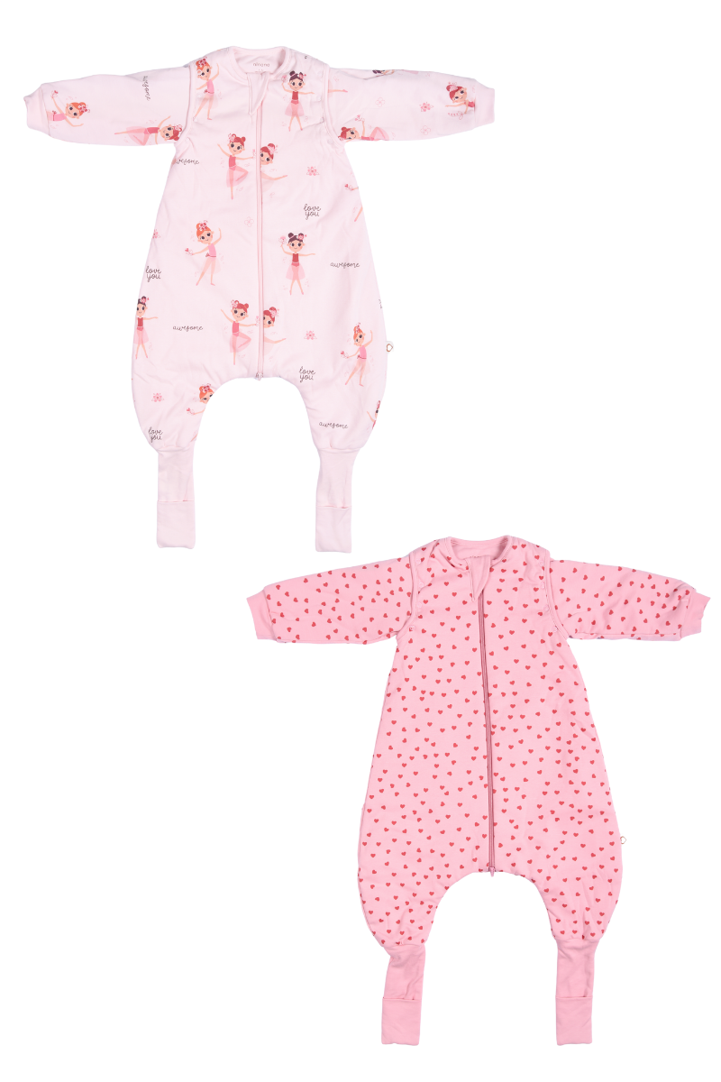 2 ADET Ayaklı Uyku Tulum %15 indirim (Kız)