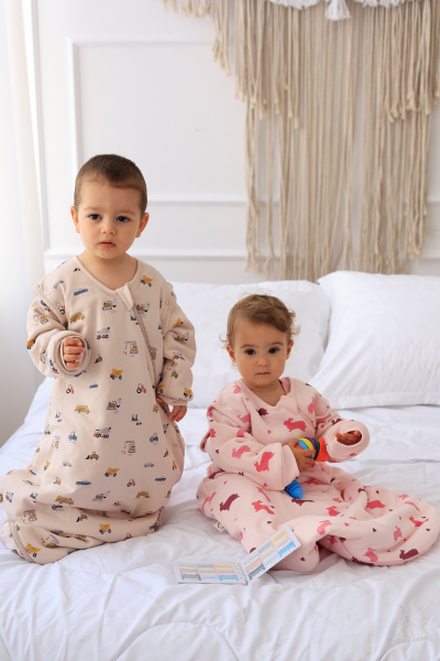 Erkek Bebek Uyku Tulumu - Arabalı