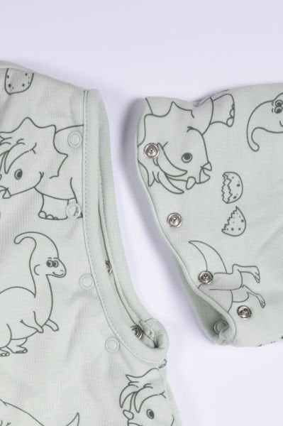 Erkek Çocuk  Ayaklı Uyku Tulumu - Dinozorlu