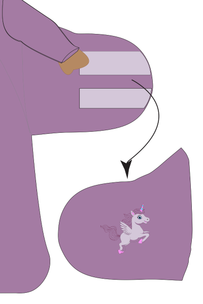 Kundak Uyku Tulumu - 1 TOG - Unicorn Nakışlı