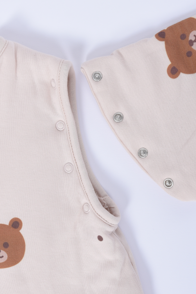 Erkek  Çocuk Ayaklı Uyku Tulumu - Ayıcıklı