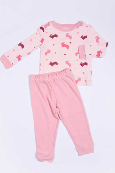 Kız Çocuk  Pijama Takımı - Tavşanlı