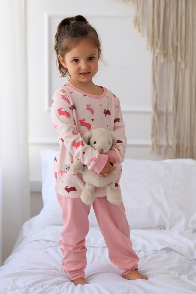 Kız Çocuk  Pijama Takımı - Tavşanlı