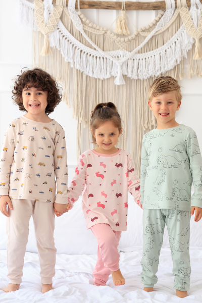 Erkek Çocuk Pijama Takımı - Dinozorlu