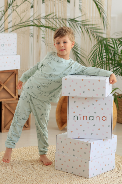 Erkek Çocuk Pijama Takımı - Dinozorlu