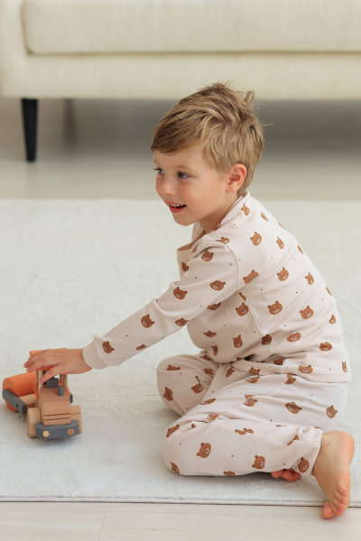 Erkek Çocuk Pijama Takımı - Ayıcıklı