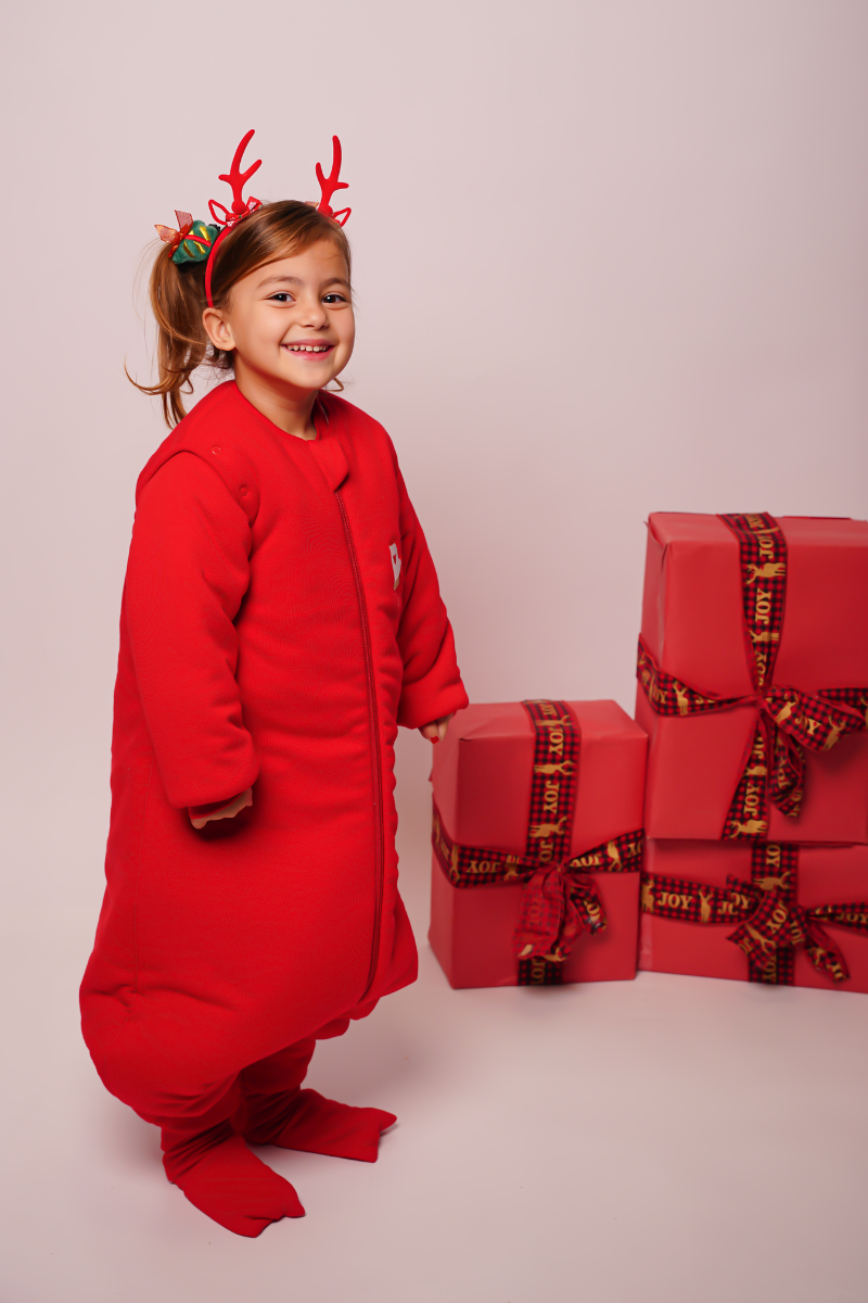 Ayaklı Uyku Tulumu - 3 Tog - Kırmızı