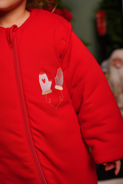 Ayaklı Uyku Tulumu - 3 Tog - Kırmızı