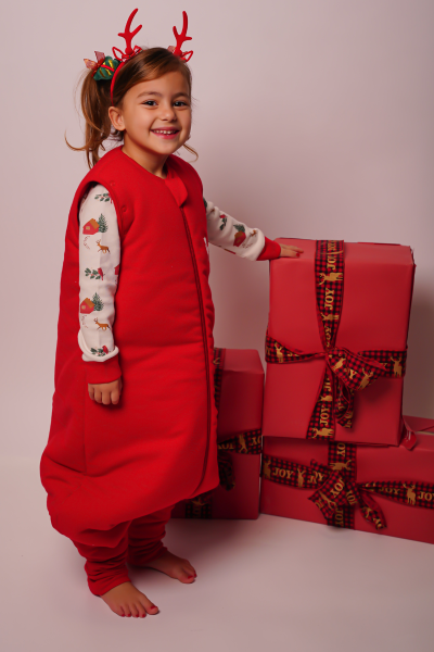 Ayaklı Uyku Tulumu - 3 Tog - Kırmızı