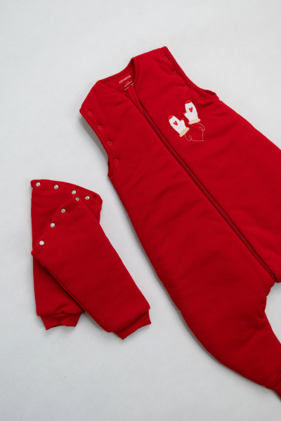 Ayaklı Uyku Tulumu - 3 Tog - Kırmızı