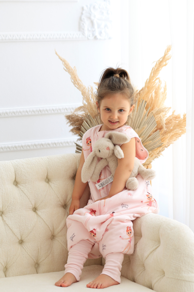 Kız Çocuk Ayaklı Uyku Tulumu - Balerinli