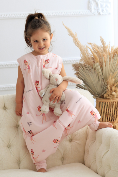 Kız Çocuk Ayaklı Uyku Tulumu - Balerinli