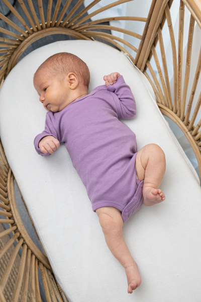 Kız Bebek Uzun Kollu Body - 3'lü Paket - Mor