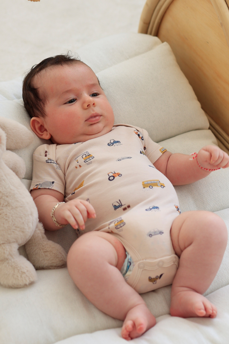 Erkek Bebek Kısa Kollu Body - 5'li Paket