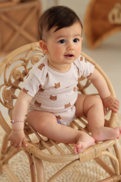 Erkek Bebek Kısa Kollu Body - 5'li Paket