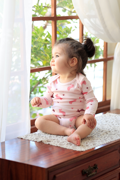 Kız Bebek Uzun Kollu Body - 5'li Paket
