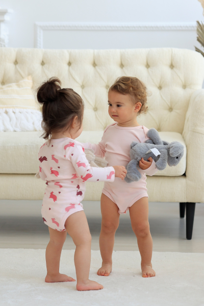 Kız Bebek Uzun Kollu Body - 5'li Paket