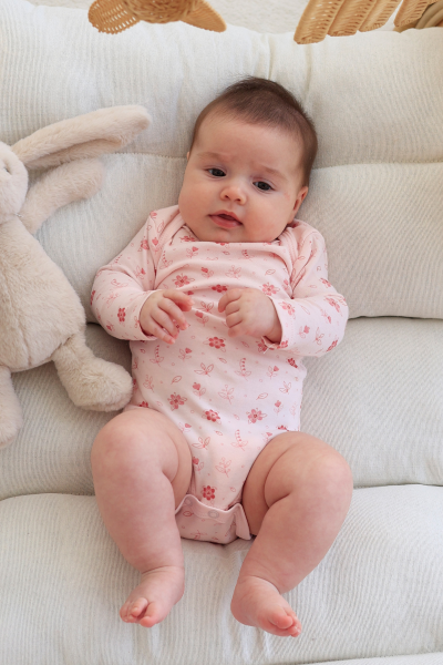 Kız Bebek Uzun Kollu Body - 5'li Paket