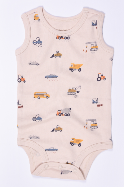 Erkek Bebek Kolsuz Body - 5'li Paket
