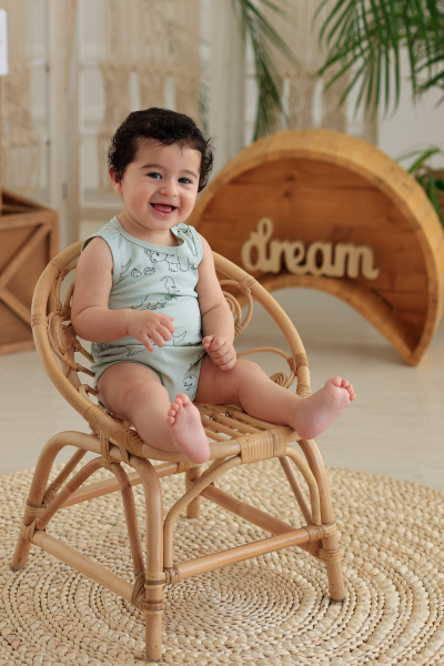 Erkek Bebek Kolsuz Body - 5'li Paket