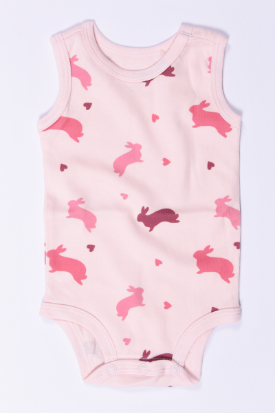 Kız Bebek Kolsuz Body - 5'li Paket