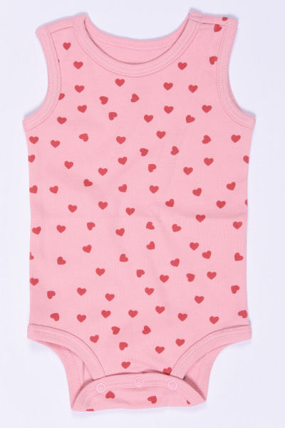 Kız Bebek Kolsuz Body - 5'li Paket