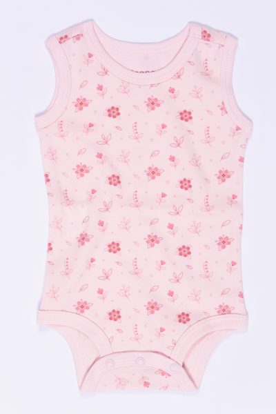 Kız Bebek Kolsuz Body - 5'li Paket