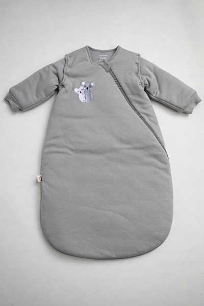 Kışlık Uyku Tulumu - 3 TOG - Gri - Koala Nakışlı