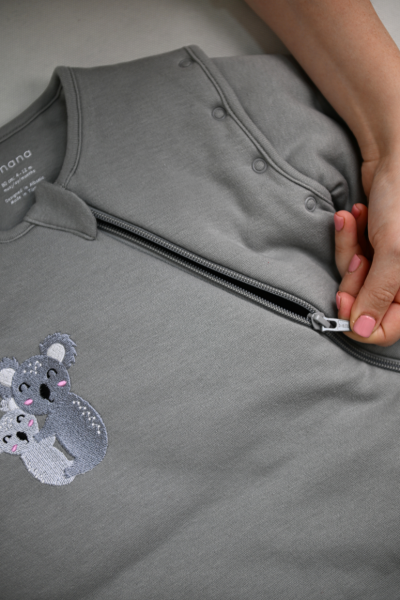 Kışlık Uyku Tulumu - 3 TOG - Gri - Koala Nakışlı