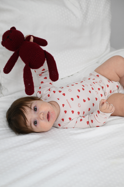 Uzun Kollu Body - 3'lü Paket - Kırmızı