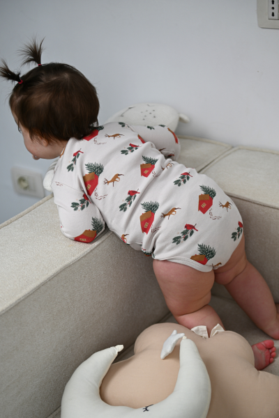 Uzun Kollu Body - 3'lü Paket - Kırmızı