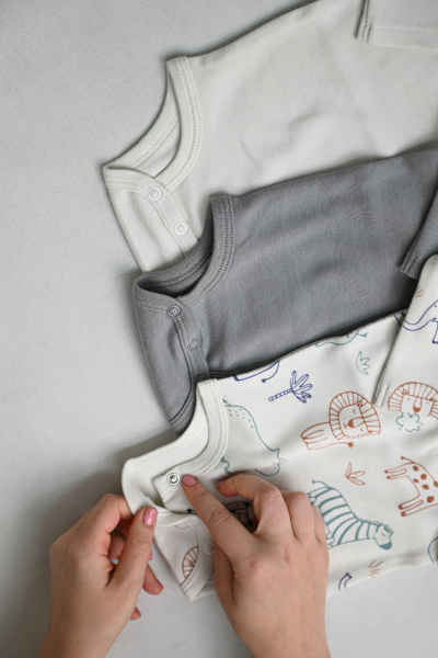 Uzun Kollu Body - 3'lü Paket - Gri