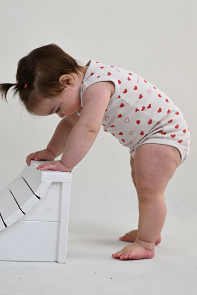 Bebek Kolsuz Body - 3'lü Paket - Kırmızı