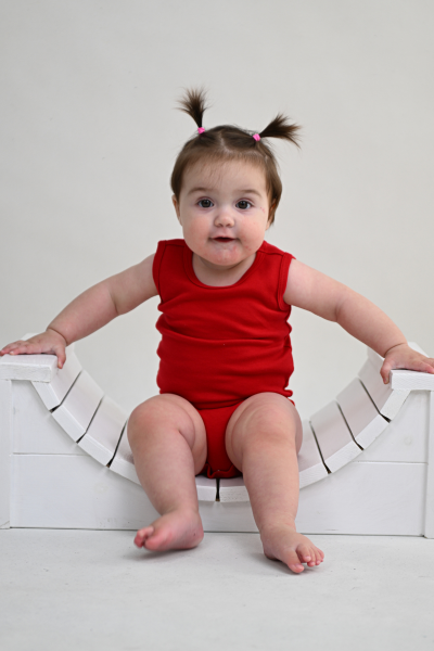 Bebek Kolsuz Body - 3'lü Paket - Kırmızı