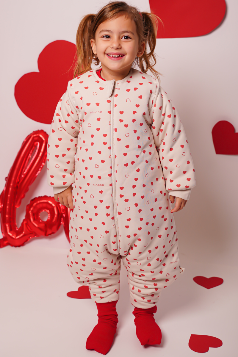 Ayaklı Uyku Tulumu - 3 Tog - Kalpli