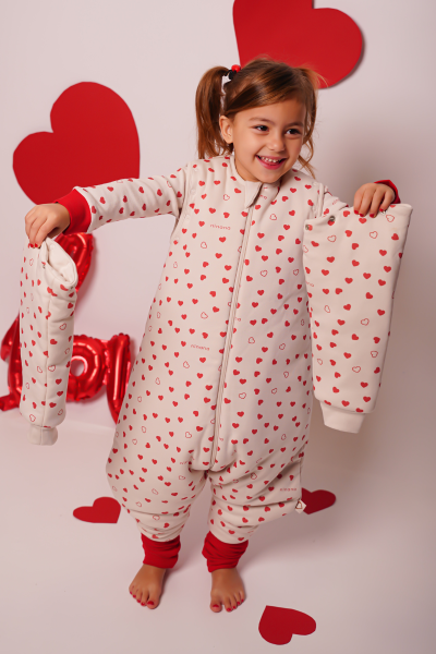 Ayaklı Uyku Tulumu - 3 Tog - Kalpli