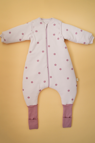 Ayaklı Uyku Tulumu - 3 Tog - Mor Çiçekli