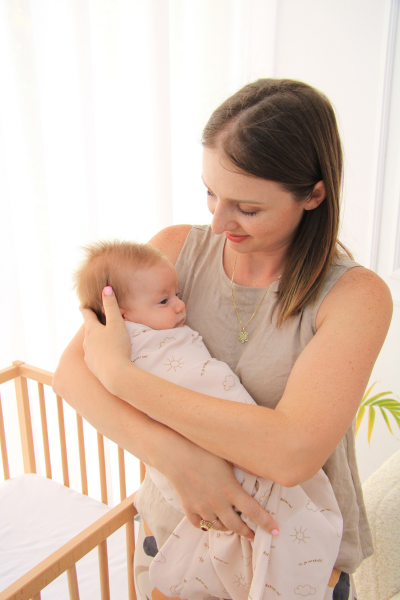 Yenidoğan Bebek Kundak Uyku Tulumu - “Bir tanem” - Bej 0-6 ay