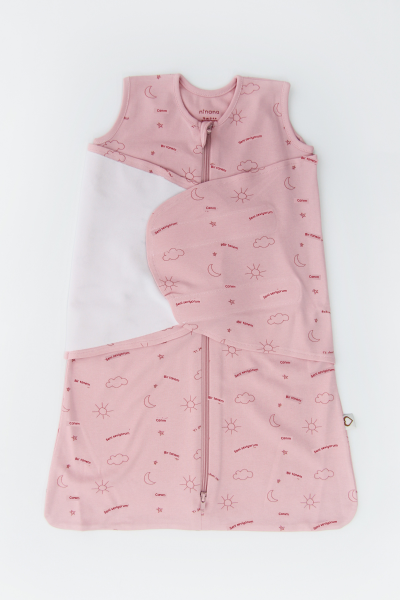 Yenidoğan Bebek Kundak Uyku Tulumu - “Bir tanem” - Pembe 0-6 ay