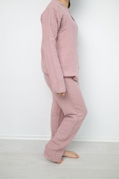 Kadın Pijama Takımı – Gül Kurusu