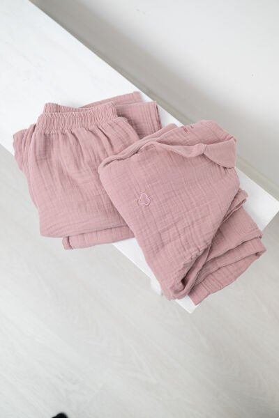 Kadın Pijama Takımı – Gül Kurusu