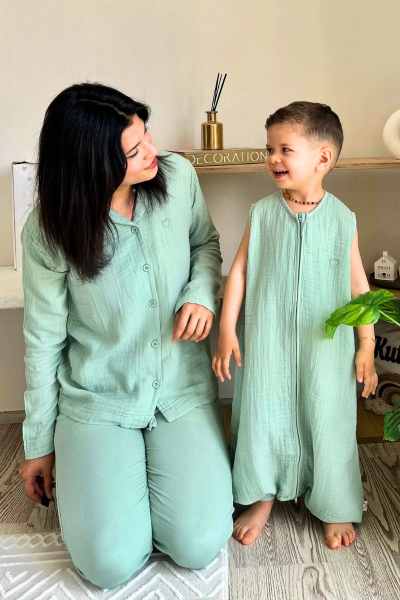 Kadın Pijama Takımı- Yeşil