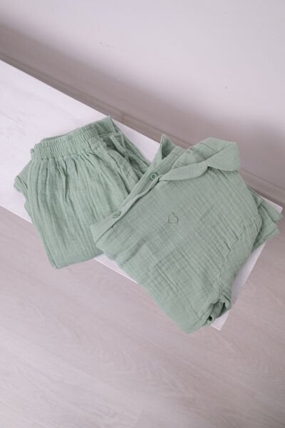 Kadın Pijama Takımı- Yeşil
