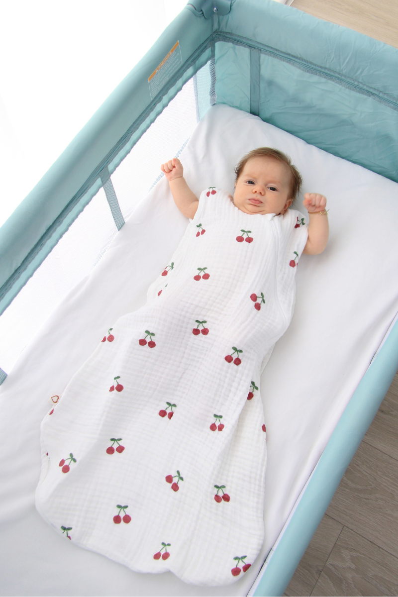 Bebek Müslin Uyku Tulumu – Kiraz