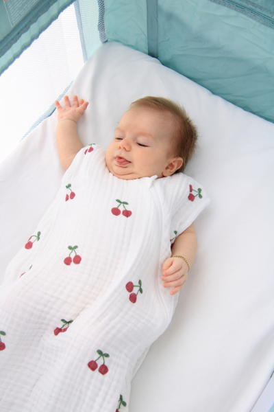 Bebek Müslin Uyku Tulumu – Kiraz
