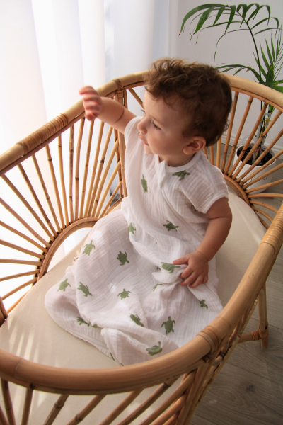 Bebek Müslin Uyku Tulumu – Kaplumbağa