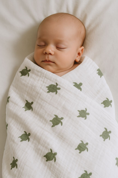 Muslin Örtüsü - Kaplumbağa