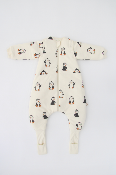 Penguen Desen- Ayaklı Uyku Tulumu